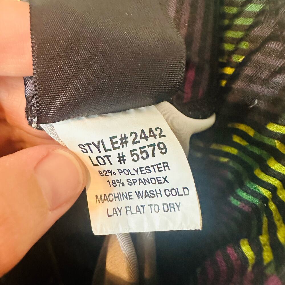 TEREZ Girls Green Striped Camo Print High-Rise Leggings Size Large - Picture 8 of 9